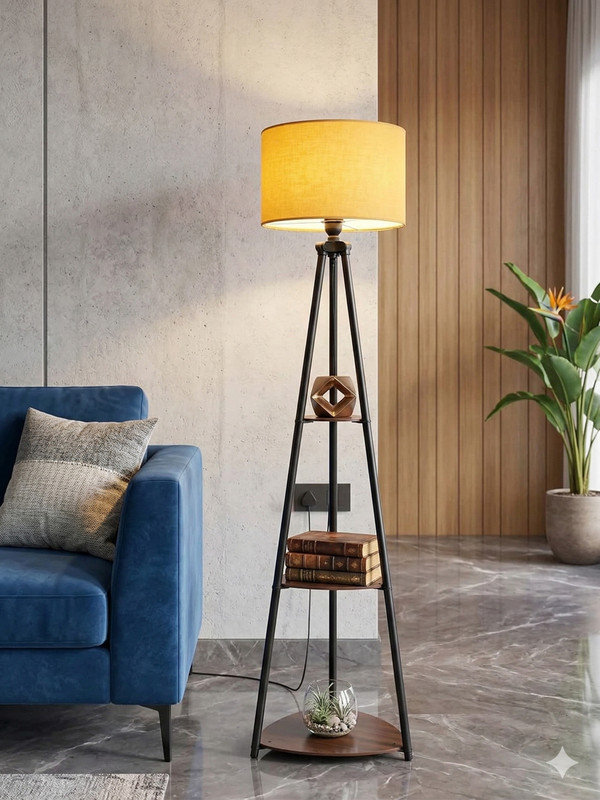 Rustic Rush Club Floor Lamp