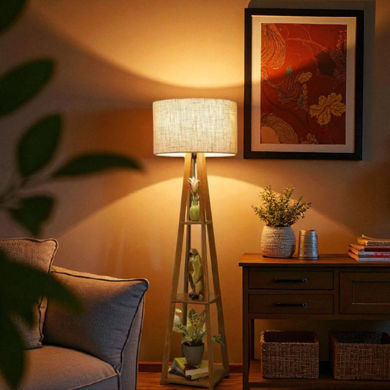 Unique Antique Column Floor Lamp