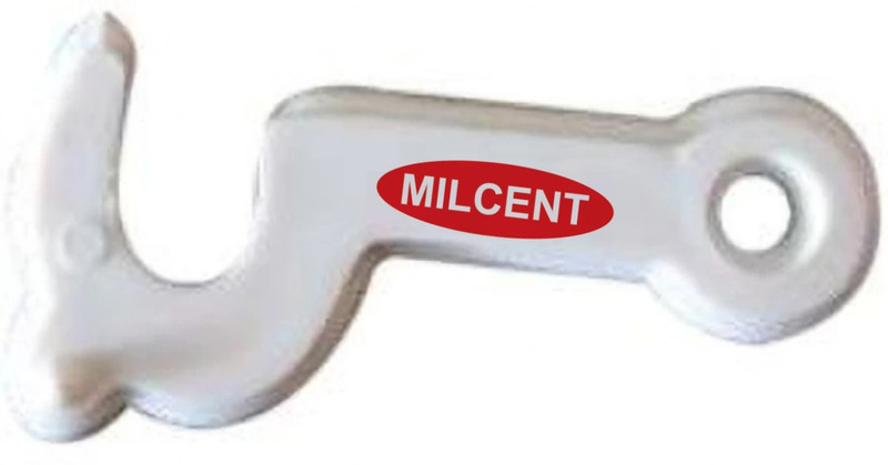 MILCENT Domestic Flour mill and Aata Chakki door hook and screw 4 Set-Universal Fitting Smart Door Lock(White)