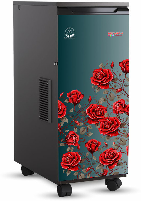 Shreejifine Hexagon Mill Master Atta Chakki 5kg Capacity Automatic GharGhanti Chakki Red Rose Flourmill