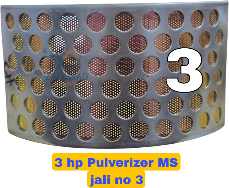 ZALAWAD MART 3 hp Suitable for all Flour Mill and Pulverizer MS Jali No.2.5 Collapsible Colander(Silver Pack of 1)