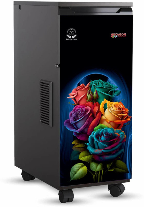 Shreejifine Hexagon Mill Max Pro 1 HP Fully Automatic Atta Chakki Machine Ghar Ghanti Rainbow Rose Flourmill
