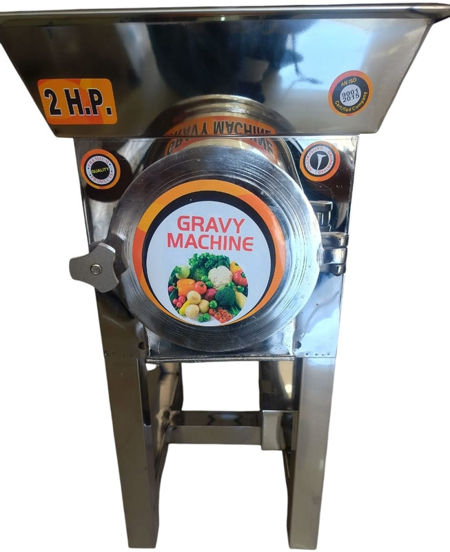 kitchenKing Wet Grinder — Commercial Stainless Steel for Gravy, Chutney & Puree" 2 hp gravy machine for hotel and restaurant (Tomato, Onion, Ginger, Garlic) Flourmill