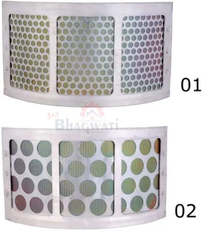 JAYBHAGWATI Suitable for All Flour Mill Combo Aluminium Jali Set 1 And 2 jb for All 1HP Flour Mill Combo jali Set 1 AND 2 Aluminium jali Flourmill