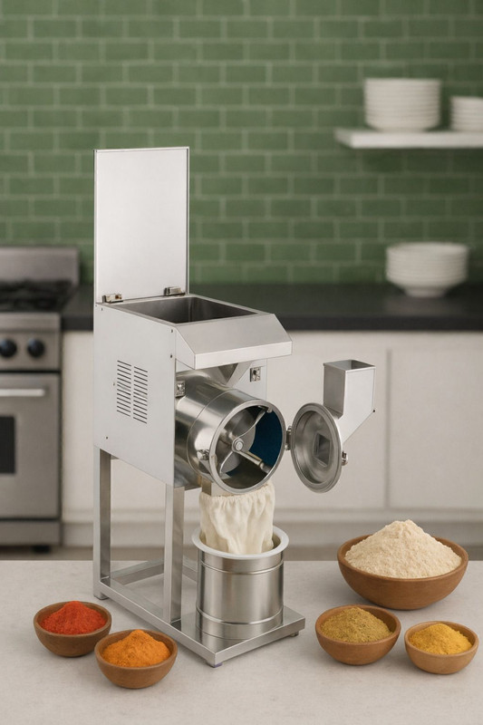 NAVYUG NAVYUG 3 HP SS Pulverizer Flour Mill Machine Grinding Machine SS _PULVIREZER -MACHINE Flourmill