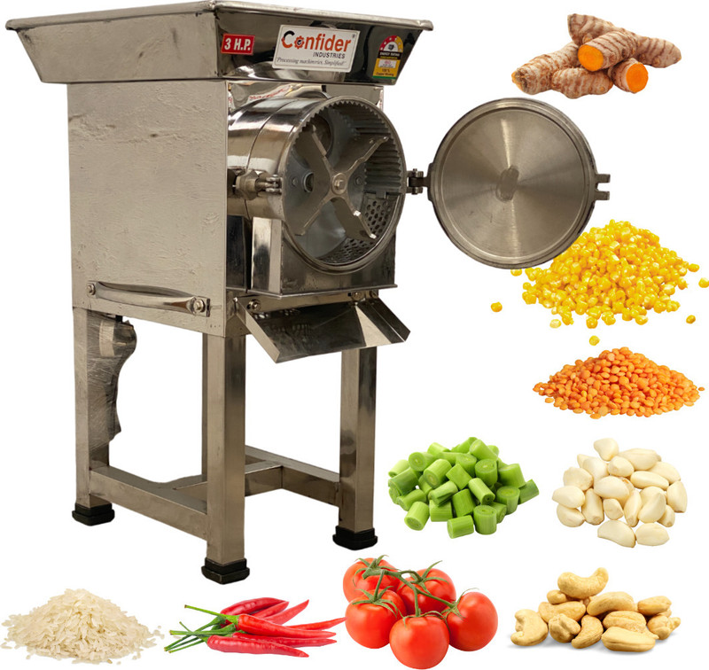 Confider Wet Grinding Pulveriser 3 HP | Gravy Machine | SS Body | Copper Winding Motor | Best for Wet Food like Dal, Grains, Rice, Vegetable, Fruits, Dry Fruits Grinding Flourmill