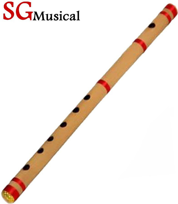 SG MUSICAL SGM-T5 A Scale Bamboo Natural Bansuri Bamboo Flute(40 cm)