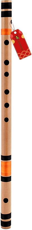 UAPAN Bamboo Bansuri | C Natural | Flutes | 19 INCH Bamboo Flute(28 cm)