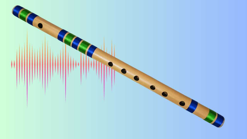 IBDA E Scale Bamboo Bansuri|15.5"|Professional / Beginner|Tune with Tanpura A-440HZ| Bamboo Flute(39 cm)