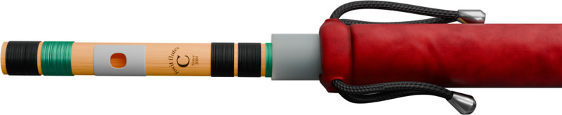 Foxit Musical Right Handed C Natural With Velvet Cover Tuned With Tanpura A=440Hz PVC Flute(49 cm)