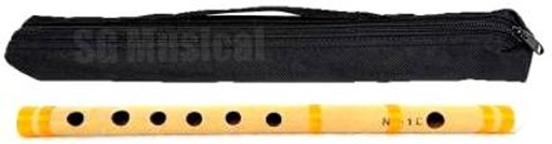 MAHADEV Professional C Sharp Tuned with Flute Bag Bamboo Flute(40 cm)