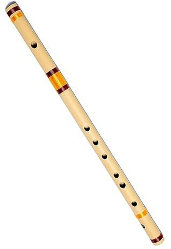 MAGA MART C Natural Medium Professional Flute, 19 inches Bamboo Flute(48 cm)