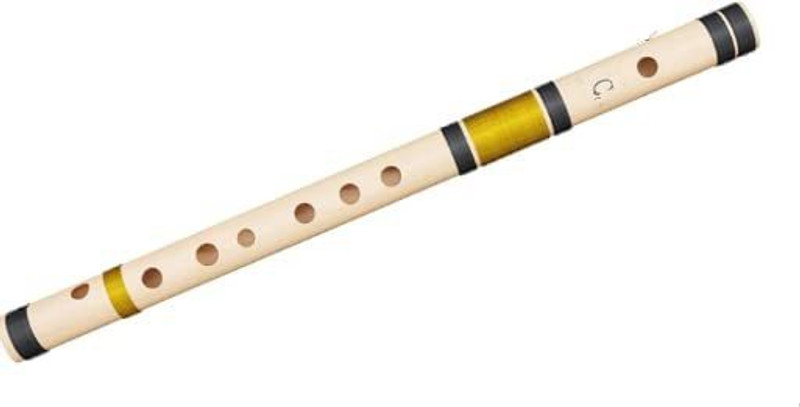KHALSA MUSICAL C Sharp Middle Professional Scale Left Hand 7 Hole Flute 18.5 Inch For Flute Bamboo Flute(48 cm)