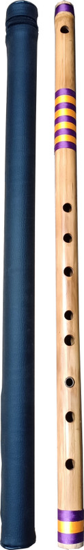Nadvenu G Natural Bass Carnatic Flute ( Shruti 5 Venu ) Bamboo Flute(64 cm)