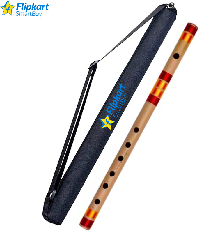 Flipkart SmartBuy Bamboo Flute G Scale 6 Hole Natural Bamboo Flute Size 17 Inch With Carry Bag Bamboo Flute(44 cm)