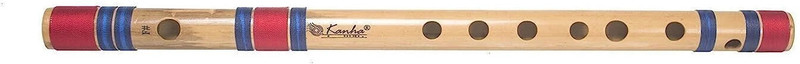 Kanha D Scale Sharp Base Bamboo Flute Musical Instrument (Bansuri) Bamboo Flute(80 cm)