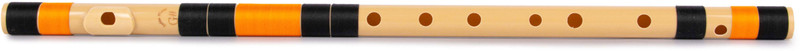 Radhe Flutes PVC Fiber A Natural Bansuri Base Octave Right Handed PVC Flute(59.5 cm)