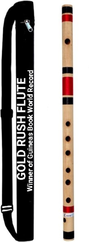 Gold Rush C Sharp Medium Professional Scale Flute (Bansuri) 18.5 Inch For Flute Players Bamboo Flute(45.5 cm)