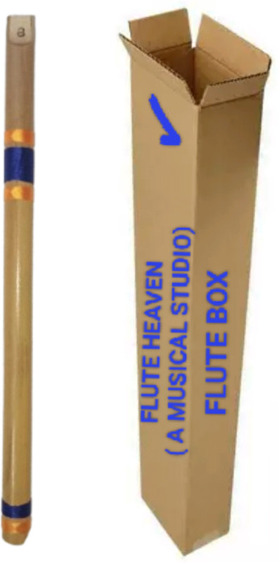 HEAVEN Flute 14 inch B Tune Straight Bansuri well tune for Beginners and kids Bamboo Flute(37 cm)