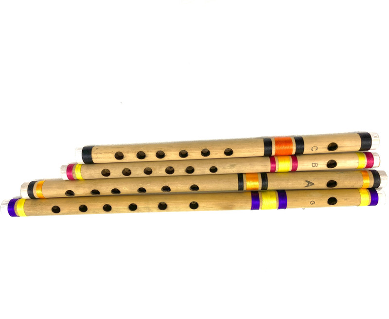 KHALSA MUSICAL Musical Combo G+C+A+B SCALE BEST SET Bamboo Flute(47 cm)