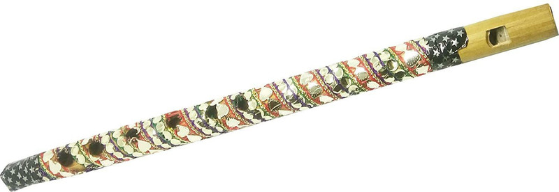 salvusappsolutions Decorated Wooden Handmade Krishna Basuri - 14 INCH Wooden Flute(35 cm)