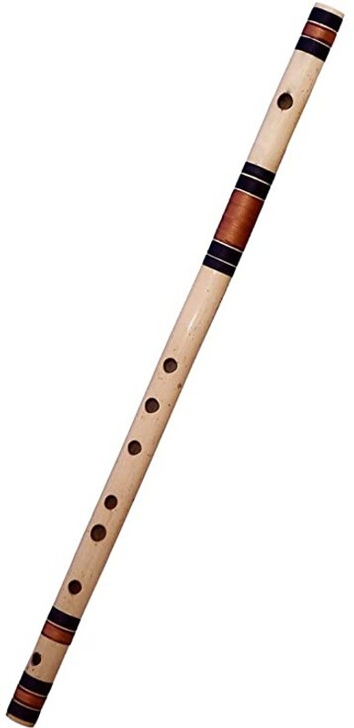 BestBrother C Sharp Medium Right Hand 7Hole Bansuri 19 inches Bamboo Flute Bamboo Flute(47 cm)