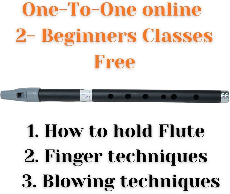 Venunaad Decorative Flute Bansuri | Traditional Musical Instrument with Smooth Finish PVC Flute(38.5 cm)