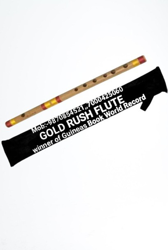 Gold Rush C Natural Scale Medium Professional Flute Charming & Blowing Well Tune 19.5 inch Bamboo Flute(48.5 cm)