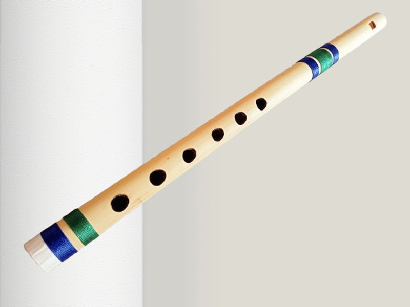 HEAVEN Flute B Scale State & Little Flute For Janamasthami Pooja 14 inch Bamboo Flute(37 cm)