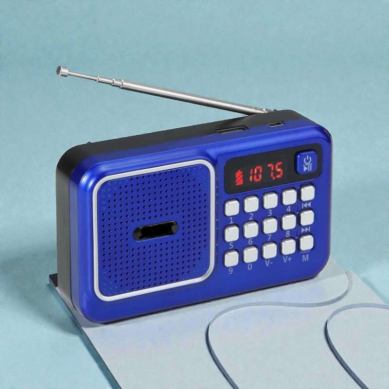 Smyl Radio_Black_USB_SDcard_FM FM Radio(Black)