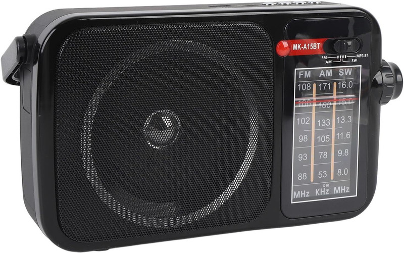 Drumstone Multi Band AM FM SW Radio with Strong Reception FM Radio(Black)