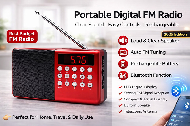 RUHIZEN RZ_Fm Radio7 FM Radio(Multicolor)