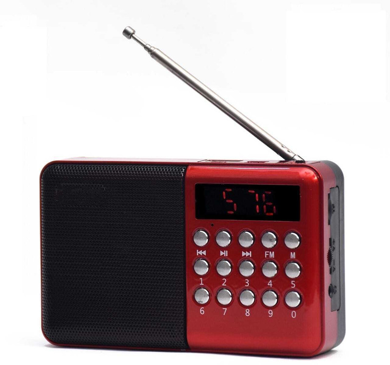 Coracao Pocket Blast Bluetooth Speaker with FM , USB/SD Card and AUX FM Radio Black FM Radio(Black)