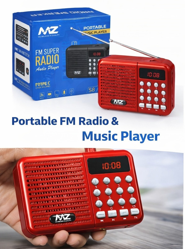 Lifestyle lane FMRDORD01 FM Radio(Glossy red)
