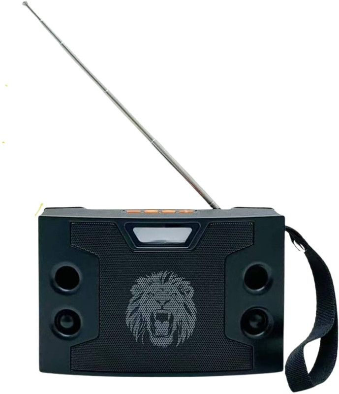 Lipzie Outdoor Wireless Portable Solar Charging Bluetooth Speaker with FM Radio FM Radio(Black)