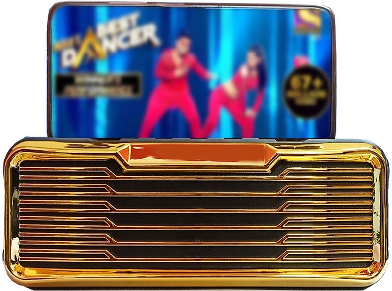 Fangtooth RM-BT569 Portable Bluetooth Music speaker Fm Radio with Mobile Holder FM Radio(Gold)