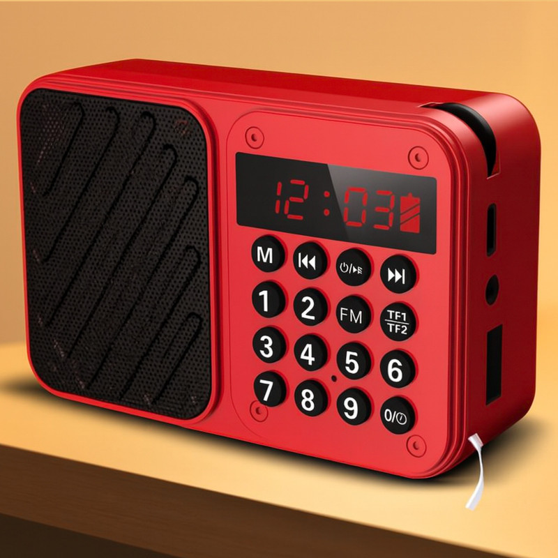 Magic Click Tech Biz 5W RED POCKET FM Radio(Red)