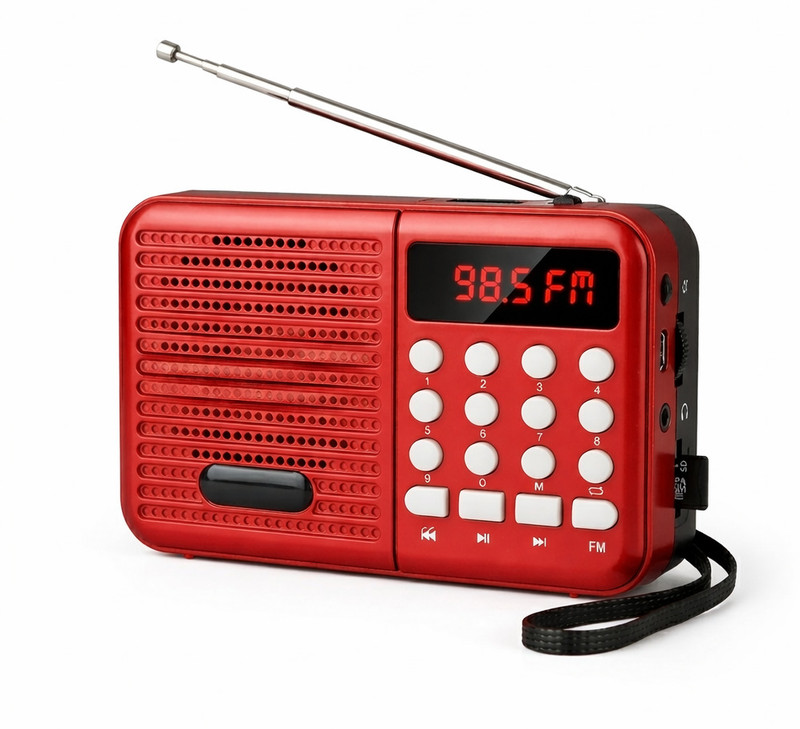 OPIMIX Radio S8 Red FM Radio(Red)