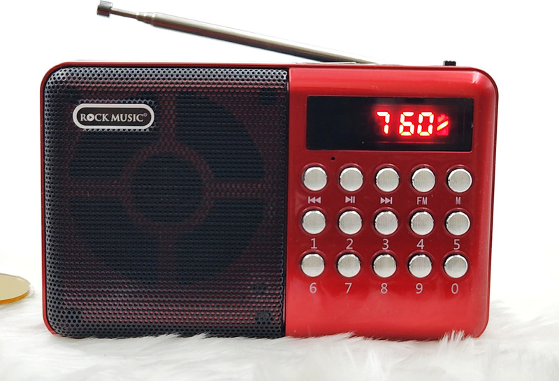 fire turtle Rechargable 5 Watts Pocket FM Radio with Bluetooth, Tf Card/USB FM Radio(Multicolor)