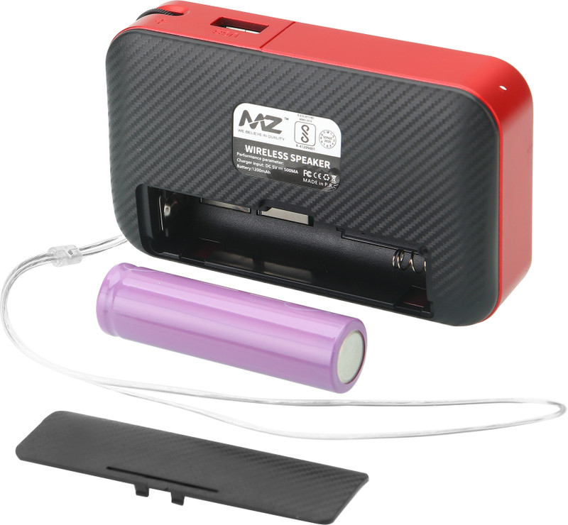 MZ M7 REC (SUPER FM RADIO) with Bluetooth/Recording//USB/Aux/TF Card 5W & 1200mAh FM Radio(Dark Green)