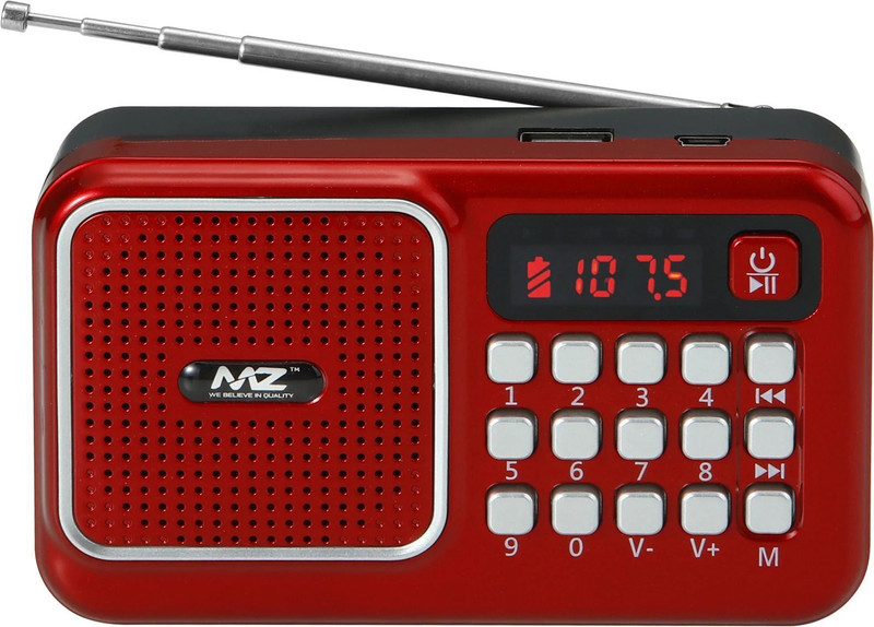 MZ M41VP (FM SUPER RADIO) With Bluetooth/USB/Aux/TFT Card 1200mAh Battrey FM Radio(Blue)
