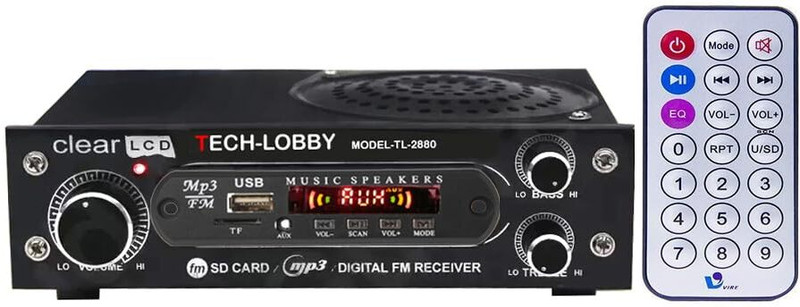 TECH-LOBBY AC DC 2280 PLAYER FM Radio(Black)