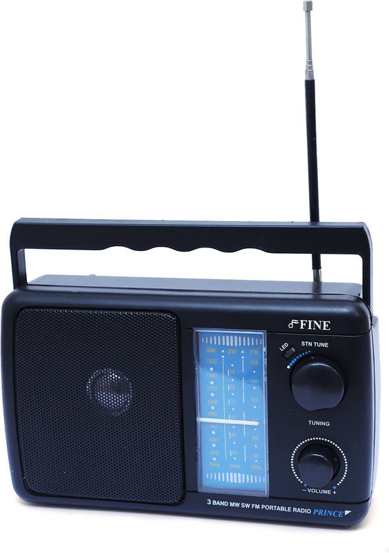 FINE 5 Band Portable Radio FM Radio(Black)