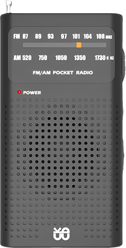 Verilux Portable HiFi AM FM Radio Pocket Radio Player Operated Portable Radio FM Radio(Black)