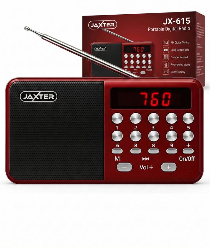 JAXTER Multicolor Pocket Mate with USB, SD Card and Headphone Jack FM Radio FM Radio(Multicolor)