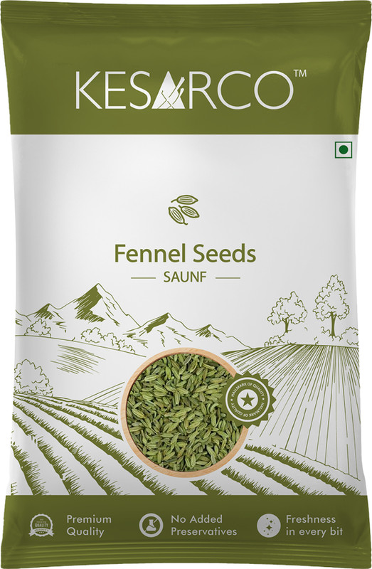 KESARCO Fennel Seeds (Saunf) 1kg | Premium Quality Fresh Fennel | Aromatic Cooking Spice(2 x 0.5 kg)