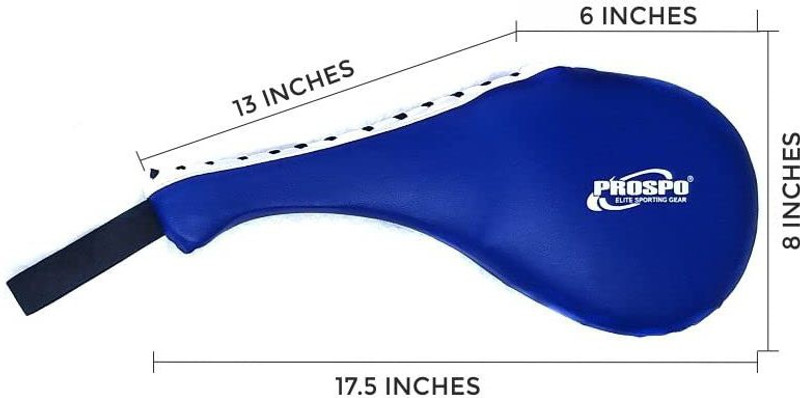 PROSPO TEAKWONDO Kick Pad Single, Fan Pad, Single Clapper (Red, Blue, Black) Focus Pad(Blue, Red, Black)
