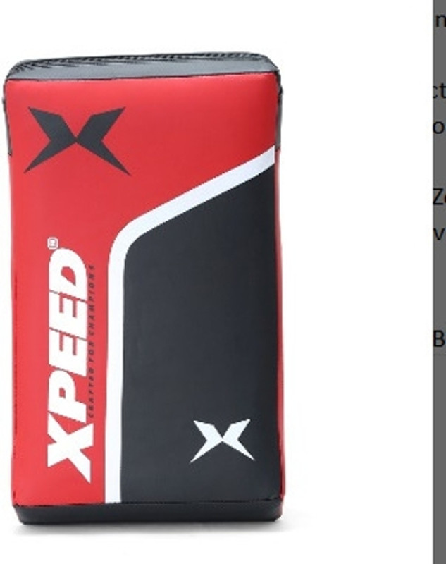 XpeeD Kicking Strike Shield, Double Matte PU Target MMA Straight Focus Shield Striking Pad(Red, Black)