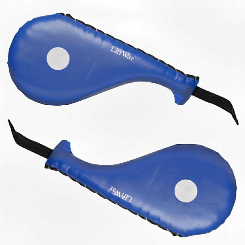 LiftWar Taekwondo double kick pad 2 PCS combo Kicking Shield(Blue, Black)