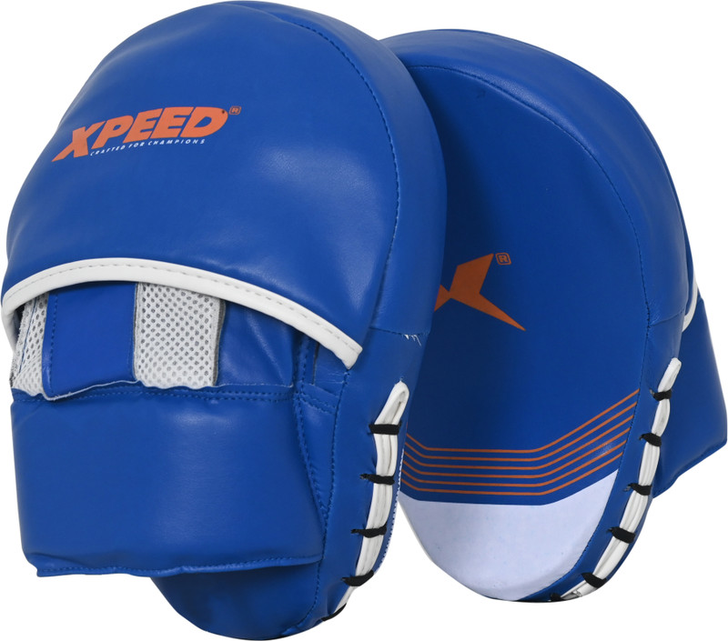 XpeeD Curved Padded Pads for Boxing || Kickboxing || Muay Thai || MMA & Martial Arts Curved Focus Pad(Blue)
